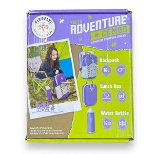 Firefly Outdoor Gear Youth Adventure Combo Backpack‎ Lunch Box Water Bottle Girl